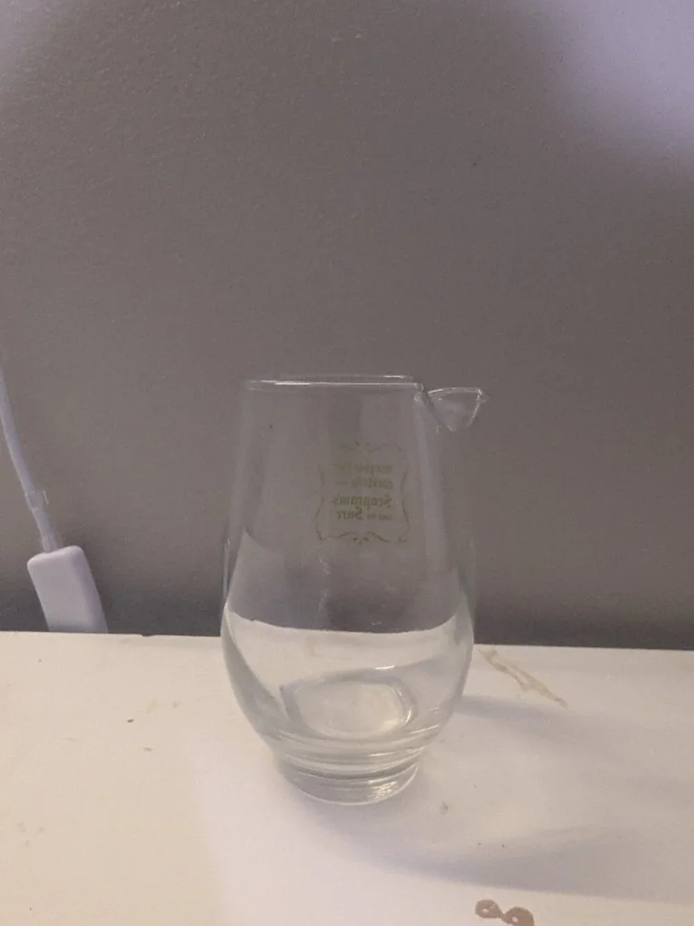 Vintage Mid-Century Seagram's Advertising Cocktail Mixing Glass Pitcher